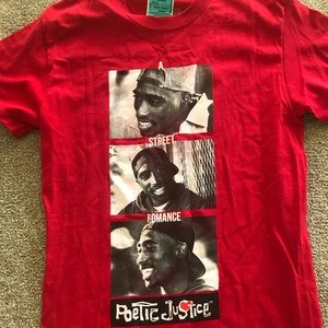 Poetic justice Tupac t-shirt 2pac movie rap shirt vintage retro music hip hop